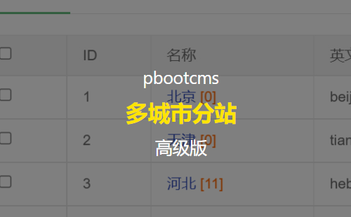 营销型城市分站pbootcms企业网站源码 pboot多城市分站[高级版] pb多地区关键词优化推广收录排名