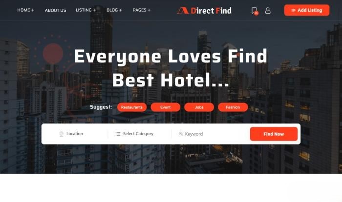 酒店预订综合服务平台网站模板