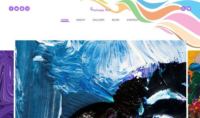 简美艺术画廊网站模板