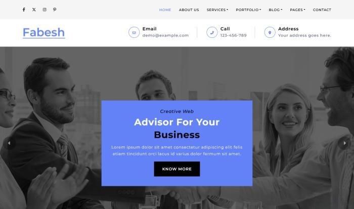 创意商务营销规划网站模板