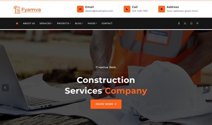 建筑设计解决方案公司网站模板