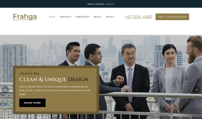 专业企业咨询顾问网站模板