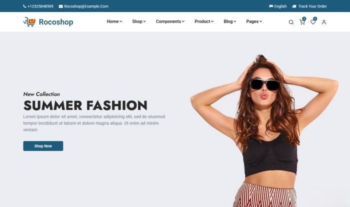 品牌时尚电商网站模板