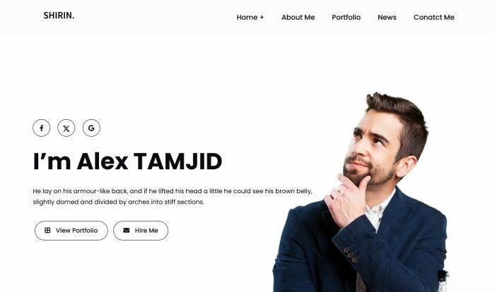 个人形象与专业服务展示网站模板