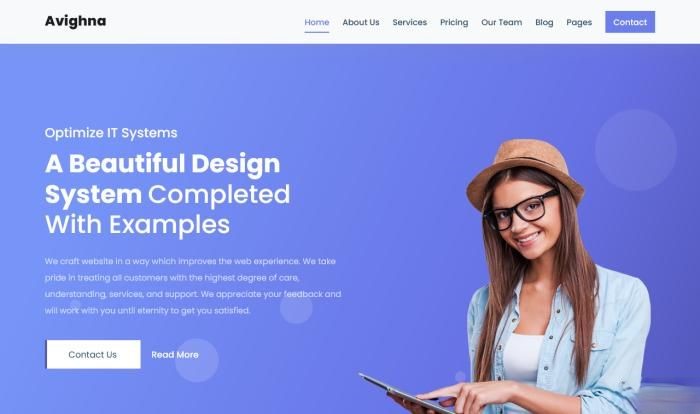 全能商业项目服务网站模板