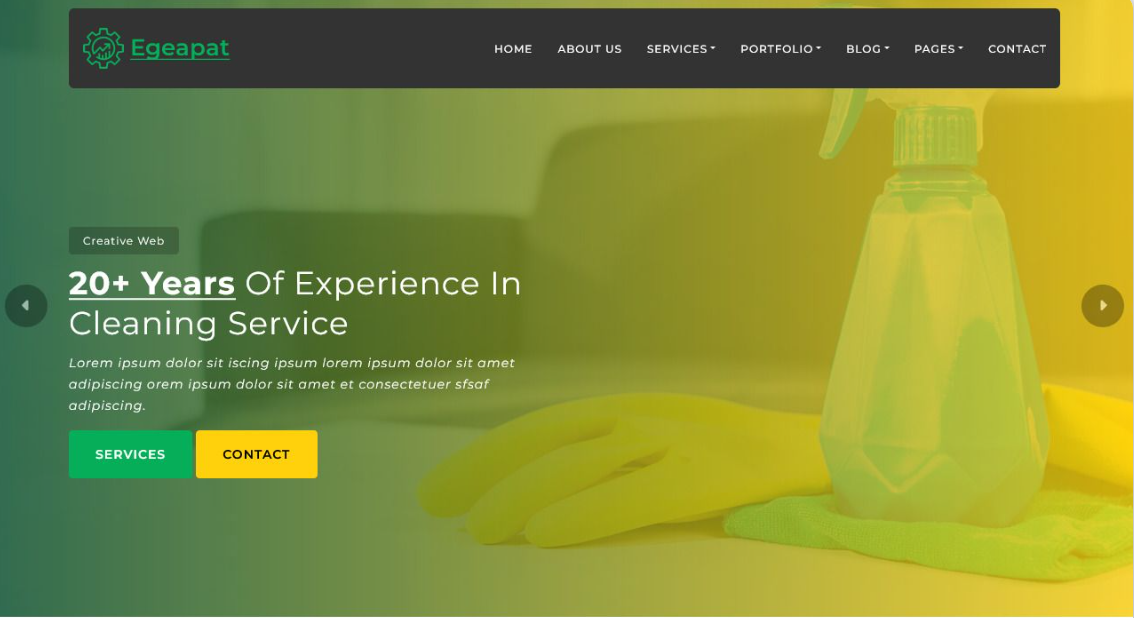 清洁家政服务公司网站模板