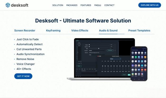 视频剪辑软件公司网站模板