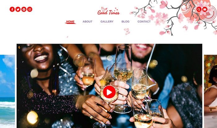 派对活动策划展示网站模板