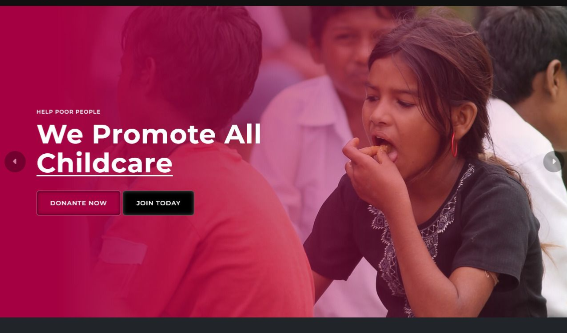 慈善儿童关爱网站模板