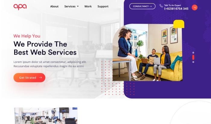 高效IT服务企业网站模板