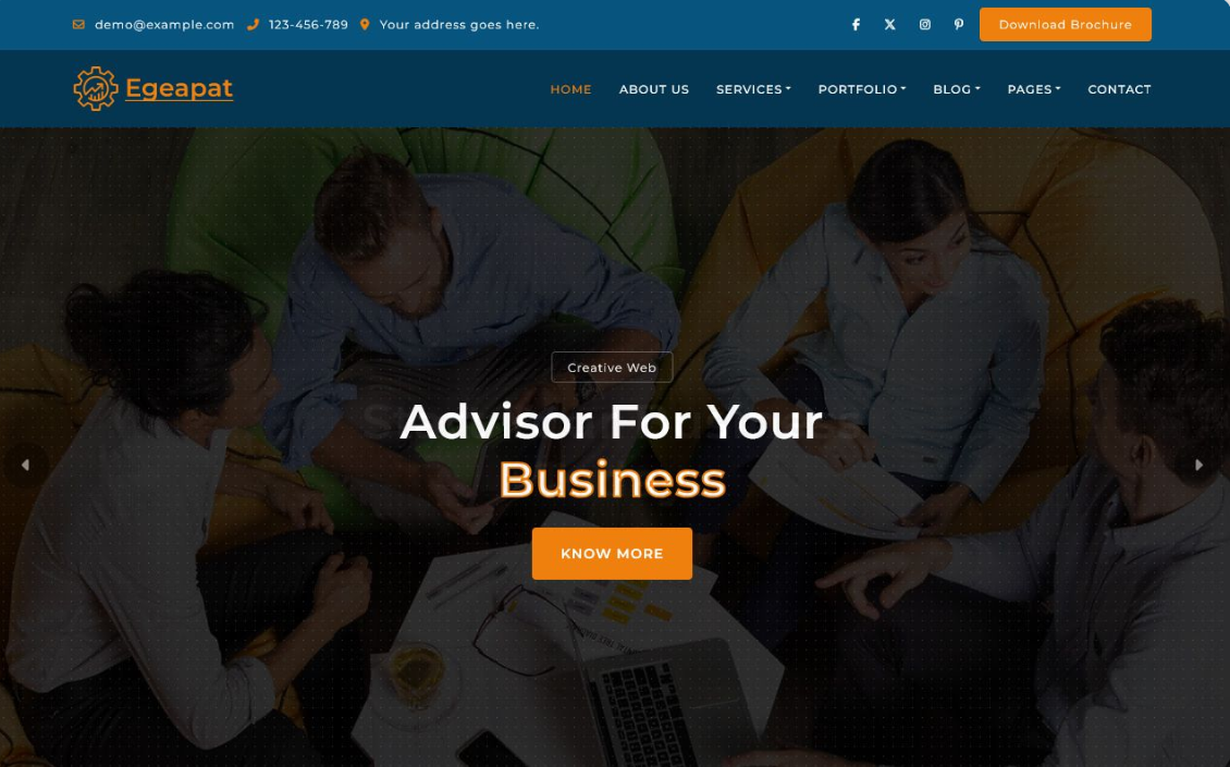 企业业务拓展网站模板