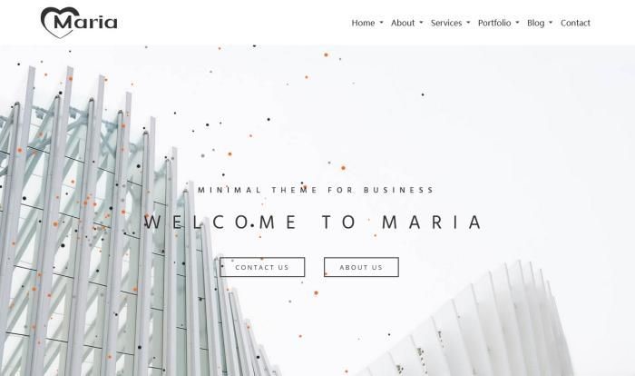 极简创意商业服务网站模板